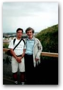 Expo2000, Hannover, at the top of the pavilion Holland. N.K. and Andrej Kabachnik.  » Click to zoom ->